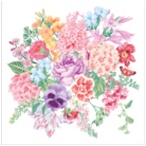 Салфетка 3-сл. 33*33 20л Bouquet Home Collection Classic Праздничный букет /12пач*кор/57263