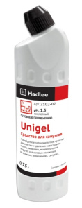 Гель для удаления известковых отложений и ржавч. HADLEE Unigel 0,75л./15 шт*кор/2102-07