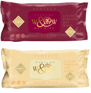 Влажные салфетки  120шт W&W Perfect selective mix/с клапаном/10 шт*корWWPS120