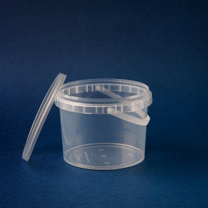 Ведро 0,550л. D=105 mm /БЦ/КОНТР.ЗАМОК /БЕЗ КРЫШКИ/с ручкой/250шт*кор/ЮП/крышка 4193