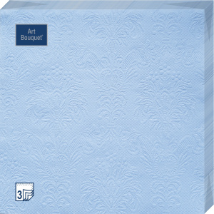 Салфетка 3-сл. 33*33  16л Bouquet   Барокко  голубой /12уп*кор/57223