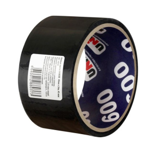 Лента клейкая   48 х 24  45мкм  UNIBOB 600 черная инд упак /72шт*кор/К57200