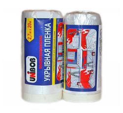 Пленка укрывная с малярной лентой 2,7м х 20м  /25шт/кор UNIBOB / К49694