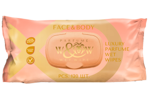 Влажные салфетки  120шт W&W Face&Body/с клапаном/10 шт*кор/WWFB120