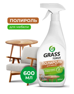 GraSS Очиститель-полироль для мебели "TORUS" 0,6л. тригер /219600/8шт*кор