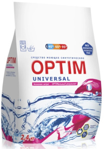 OPTIM UNIVERSAL стиральный порошок в ассортименте 2,4 кг