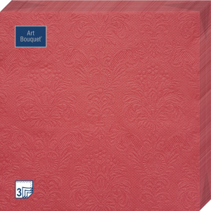 Салфетка 3-сл. 33*33  16л Bouquet   Барокко  красный /12уп*кор/37550