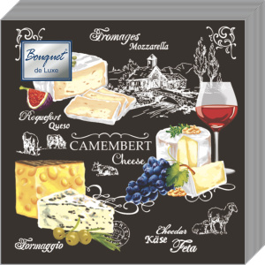 Салфетка 3-сл. 24*24 25л Bouquet de Luxe Застолье /15пач*кор/37259