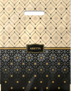 Пакет с выруб. руч. 30х37 (90) (Интерпак) Ариетта /500/50