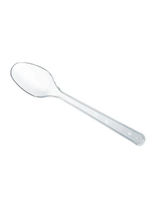 Ложка чайная прозрачные 12,5 см /100шт*30пач/3000шт*кор/Полимерис