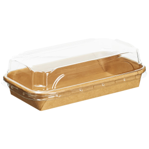 Контейнер бумажный + крышка Sushi Box 400мл/160х91х24/ 1/50/700