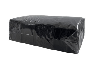 Салфетка 2-сл. 33*33 200 л 1/8 сложения Plushe черные/16 гр/8 пач*кор/89189