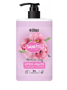 1000 мл. Effect  Крем-мыло жидкое Sanfito Цветочный микс  /8шт*кор/25509