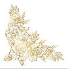 Салфетка 3-сл. 33*33  20л Bouquet Home Collection Classic  Золотые розы  /12пач*кор/25018