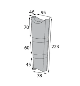 Коробка для ролл OSQ PILLOW XL NEW 223*78*95 мм  25/550 шт в кор