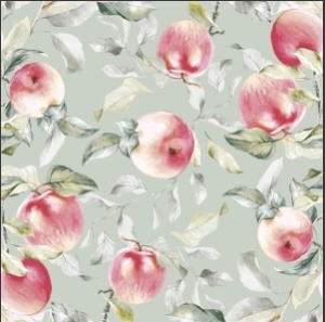 РАСПРОДАЖА Салфетка 3-сл. 33*33  20л Bouquet Home Collection Classic  Райские яблочки/12/37914