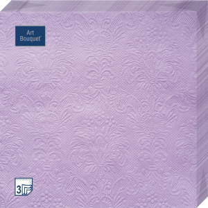 Салфетка 3-сл. 33*33  16л Bouquet   Барокко  лиловый/12уп*кор/37547