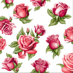 Салфетка 3-сл. 33*33 20л Bouquet Home Collection Classic Красные розы /12пач*кор/25553/НОВИНКА
