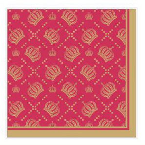 Салфетка 3-сл. 33*33  20л Bouquet Home Collection Classic  Корона империи золото на красном/12/42322