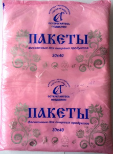 Пакет фасовоч. в пластах 30х38см (7мкм/1,7гр) "УЗОР 300 "(1*20 пач.)/РК