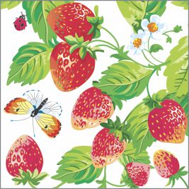 Салфетка 1-сл. 24*24 40л Desna Design Земляника /32уп*кор/57401