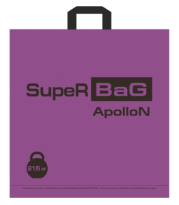 Пакет с петл.ручкой (БП) 44х44+3,5 (90) SupeRBaG фиолетовый  ТК 9 /30/300/