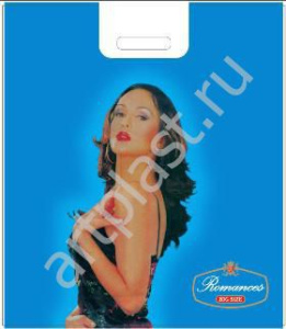 Пакет с выруб. руч. 45х50+12(70) Romanses (Rs)/28/400/(Артпласт) ВУР07181