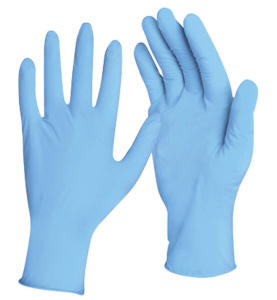 Перчатки нитриловые неопудр. Голубые  ХL /100шт* 20уп/2000/ NITRILE OPTIMA  3гр/ 10%