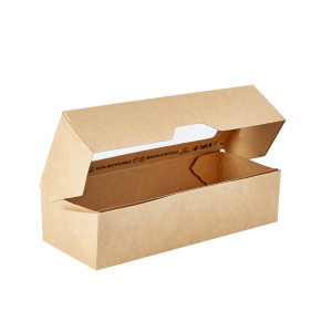 1ЕА Коробка OneBox  500/b, Крафт 170*70*40 с прозр окном 25шт/350 шт/кор