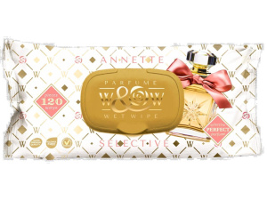 Влажные салфетки  120шт W&W Annette парфюм/с клапаном/10 шт*кор/WWAS-120