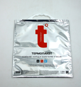 Термопакет 32 х 35 см  "MINI"  /6л/7кг  Мет/Мет  (200шт*кор_10шт*пачка) ТПК11/1 /с лог."t"
