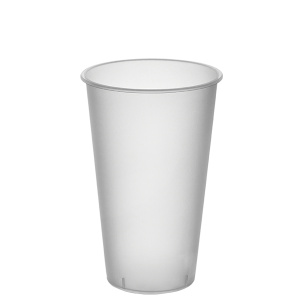 Стакан 500 мл Bubble Cup прозрач. МАТОВЫЙ ПП 90мм /ВЗЛП/1021П  /20уп/20шт/400 шт/