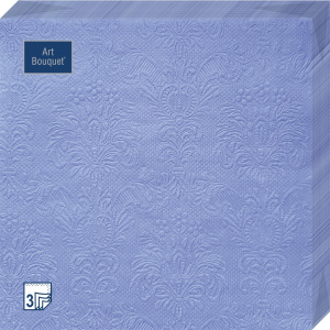 Салфетка 3-сл. 33*33  16л Bouquet   Барокко  джинсовый синий/12уп*кор/57221