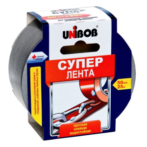 Клейкая лента армированная  50 х 25м  (инд. упак.) /36шт*кор/ UNIBOB СУПЕР-ЛЕНТА  К44265