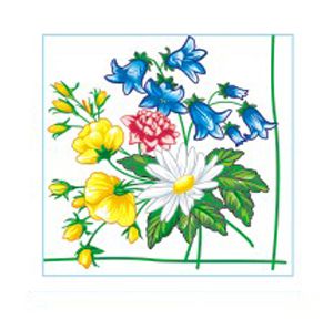 Салфетка 1-сл. 24*24   40л  Desna Design  Букет /32уп*кор/57573