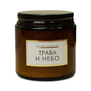 Свечи в банке ароматизир. "Трава и небо" 200 гр /12 шт/321839