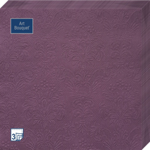 Салфетка 3-сл. 33*33  16л Bouquet   Барокко  ягодный/12уп*кор/57249