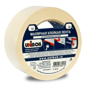 Лента малярная  25 х 40м  /12 шт х 6уп/72шт*кор/  UNIBOB  К05291