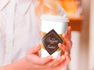 Стакан бумаж. 165мл (180мл) COFFEE TIME (50шт*40уп/2000шт/кор.) ЛигаПак d=70мм