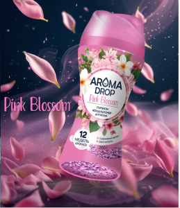 200 г Aroma Droop Парфюм-кондиционер в гранулах для изделий из тканей Pink Blossom/6шт*кор/28501