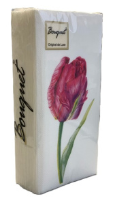 Салфетка 2-сл. 33*33  20л Bouquet Original de Luxe  1/8 сложение Прекрасный тюльпан /12пач*кор/25175
