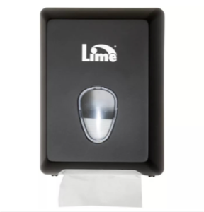 Диспенсер д/туалетной бумаги в пачках LIME черный / 916002