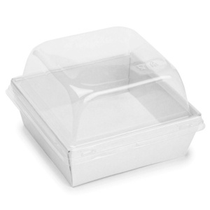 SmartPack Коробка OSQ 550 Белый(128*128*49)  (50/450 шт./кор.) крышка 38881