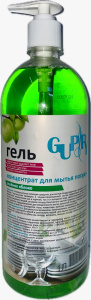GUPPY 0,5 л Гель для мытья посуды Зеленое Яблоко 0,5 л