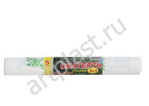 Скатерть/рулон  110*9м  Арт Розочки синие /25/  СКТ23412